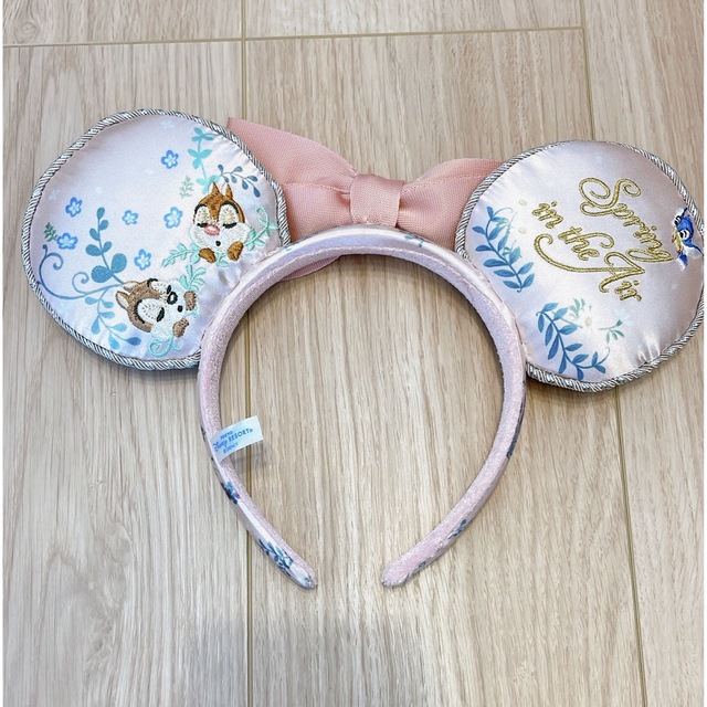 Disney(ディズニー)のピンク刺繍カチューシャ エンタメ/ホビーのおもちゃ/ぬいぐるみ(キャラクターグッズ)の商品写真