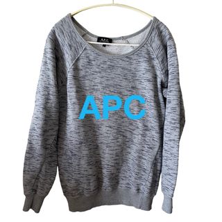 アーペーセー(A.P.C)のアーペーセA.P.C. スウェットかすれライン　グレーカットソー(トレーナー/スウェット)