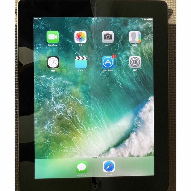 スマホ/家電/カメラApple iPad 第4世代 16GB A1458 シルバー ACアダプタ付き