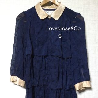 ラヴドゥローズアンドコー(Lovedrose&Co.)の値下げ　Lovedrose&co 星柄シフォン トップスチュニック　S(チュニック)