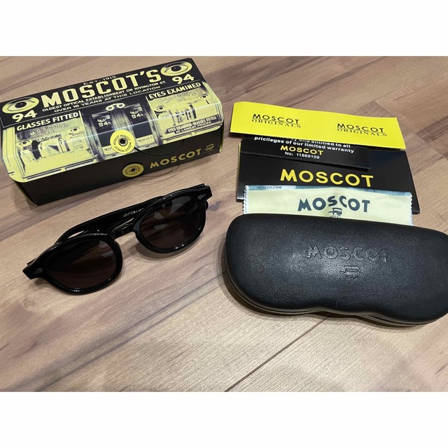 MOSCOT モスコット レムトッシュ 伊達眼鏡 メガネ サングラス ブラック-