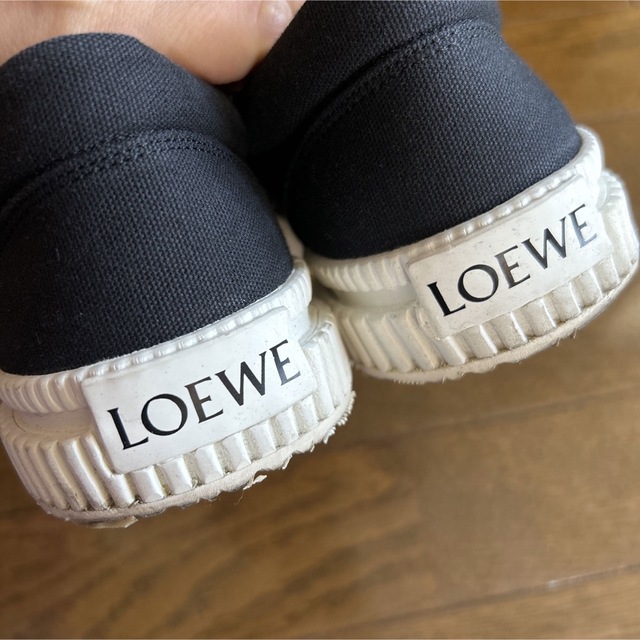 LOEWE - ロエベ LOEWE アナグラム フラップ スニーカー キャンバス