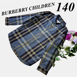 バーバリー(BURBERRY)のバーバリーチルドレン　男の子　ノバチェック　コットン　シャツ 140♡匿名配送♡(ブラウス)