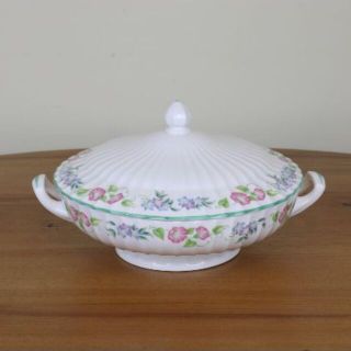 ロイヤルウースター(Royal Worcester)のロイヤルウースター　イングリッシュガーデン　チュリーン　蓋付きボウル　ヴィンテー(食器)