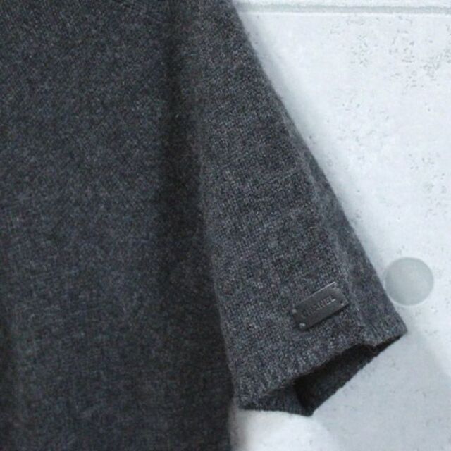 美品 シャネル ニット 半袖 ワンピース カシミヤ100%【60299