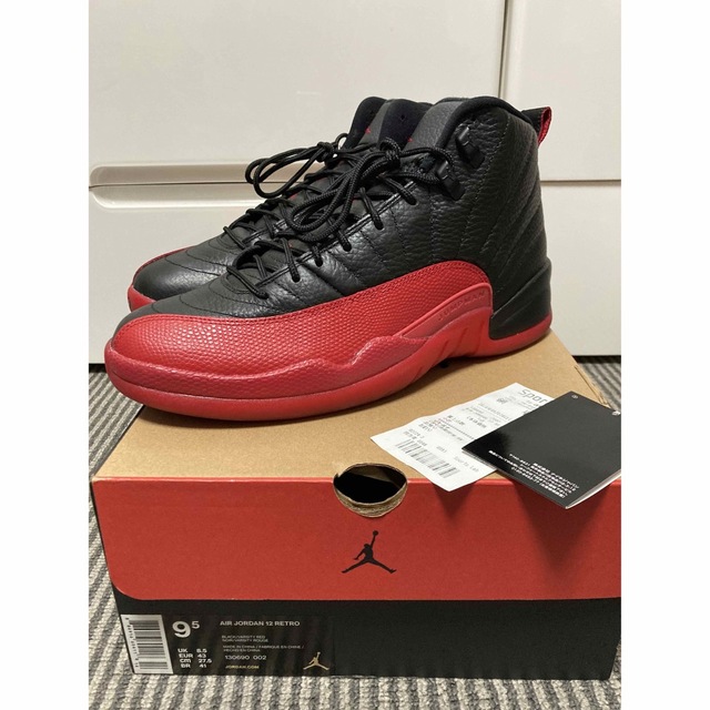 Jordan 12 flu game 2016スニーカー