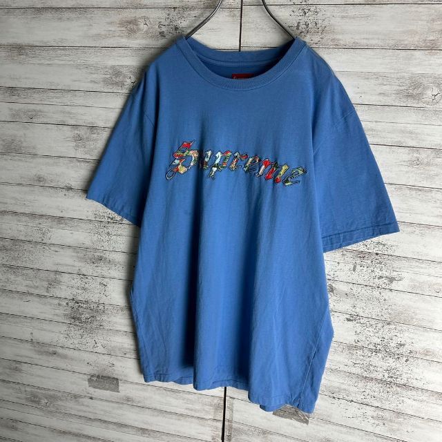 7335【希少XLサイズ】シュプリーム☆ビッグロゴ定番カラーtシャツ