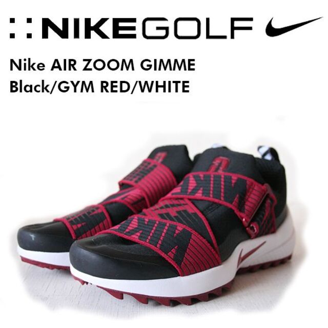 NIKE(ナイキ)の24cm ナイキ エアズーム ギミー ブラック　ジムレッド ホワイト スポーツ/アウトドアのゴルフ(シューズ)の商品写真