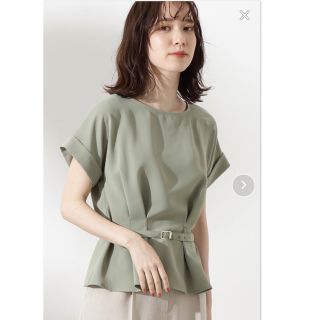 エヌナチュラルビューティーベーシック(N.Natural beauty basic)のボートネックペプラム半袖ブラウス(シャツ/ブラウス(半袖/袖なし))