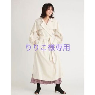 フレイアイディー トレンチコートレディースホワイト/白色系の