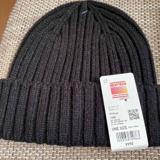 ユニクロ(UNIQLO)の新品タグ付き　ユニクロ　ヒートテックリブビーニー(ニット帽/ビーニー)