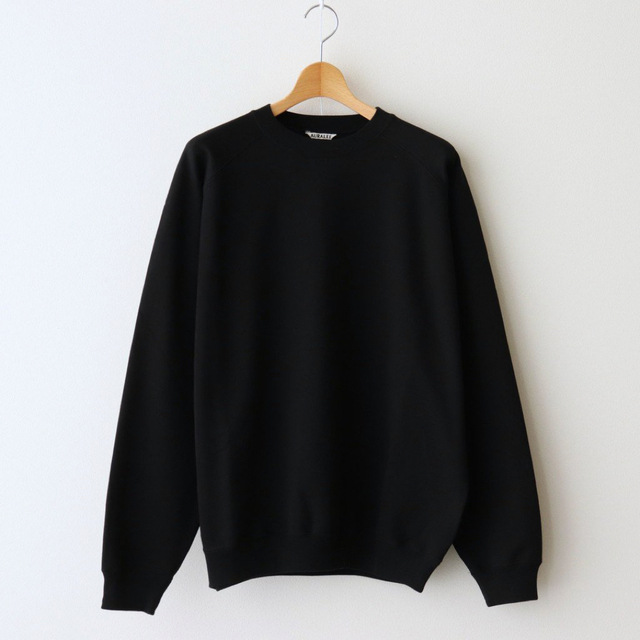 AURALEE SUPER SOFT SWEAT BIG P/O ブラック