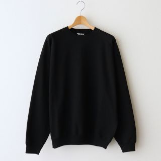 オーラリー(AURALEE)のAURALEE SUPER SOFT SWEAT BIG P/O ブラック(スウェット)