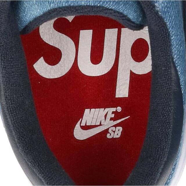 ナイキ ×シュプリーム SUPREME  SB GTS QS DENIM 801621-441 GTSデニムスニーカー メンズ 28cm