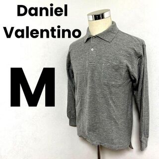 ヴァレンティノ(VALENTINO)のDaniel Valentino ヴァレンティノ メンズ　長袖ポロシャツ　M(ポロシャツ)