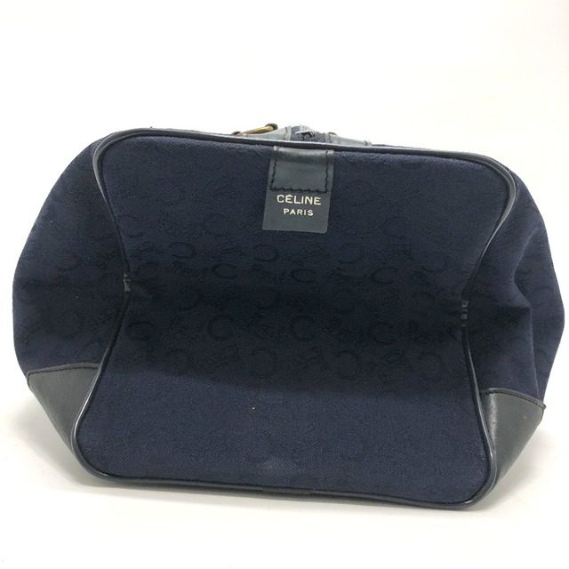 celine(セリーヌ)のセリーヌ CELINE 馬車 ヴィンテージ Cマカダム ハンドバッグ ボストンバッグ キャンバス/レザー ネイビー レディースのバッグ(ボストンバッグ)の商品写真