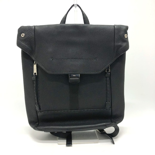 フェンディ FENDI バックパック 7VZ011 リュックサック レザー ブラック