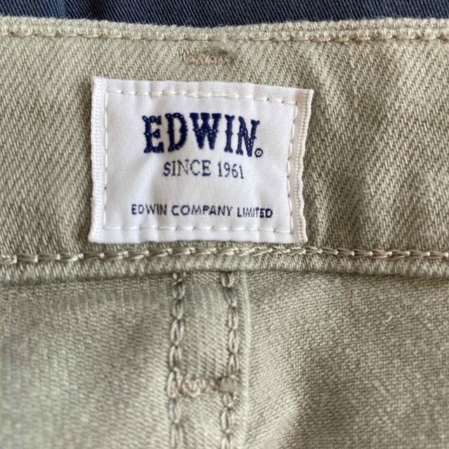 EDWIN(エドウィン)の〔美品〕エドウィン　ベージュストレッチデニム　31 メンズのパンツ(デニム/ジーンズ)の商品写真