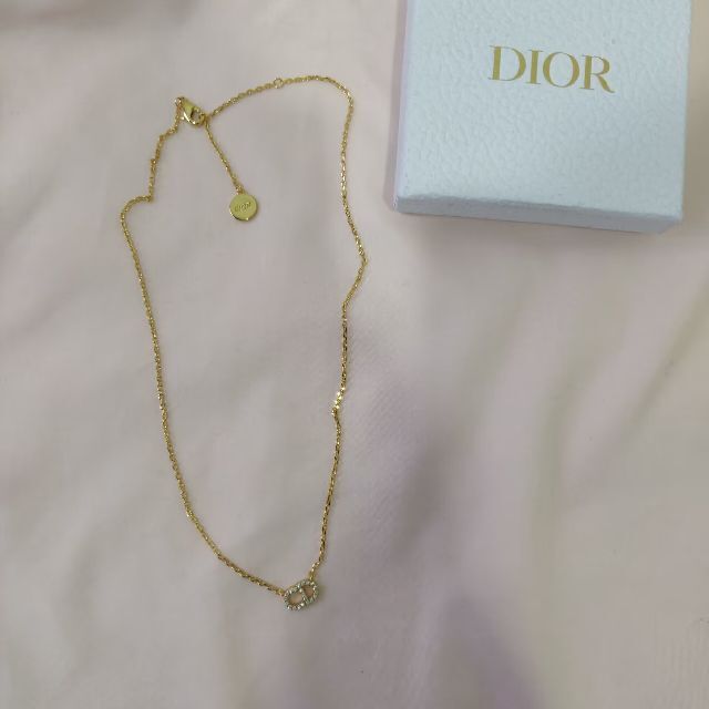 DIOR ディオール CLAIR D LUNE ネックレス CDロゴ ゴールド