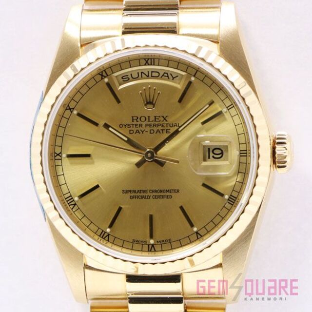 ROLEX - ロレックス デイデイト E番 K18YG 金無垢 腕時計 18238 OH＆