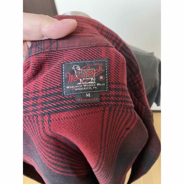 WOOLRICH(ウールリッチ)の名作! USA製 WOOLRICH ウールリッチ オープンカラー シャツ　M メンズのトップス(シャツ)の商品写真