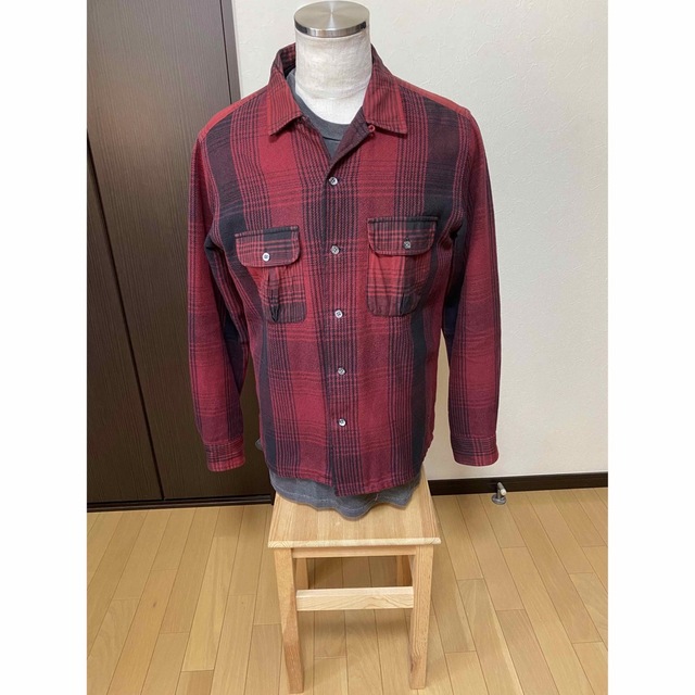 WOOLRICH(ウールリッチ)の名作! USA製 WOOLRICH ウールリッチ オープンカラー シャツ　M メンズのトップス(シャツ)の商品写真