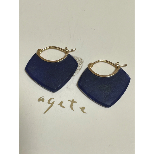 agete(アガット)のアガット フープピアス K10 agete レディースのアクセサリー(ピアス)の商品写真