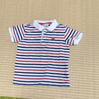 ラコステ(LACOSTE)のラコステ　ボーダーポロシャツ　サイズ116(Tシャツ/カットソー)