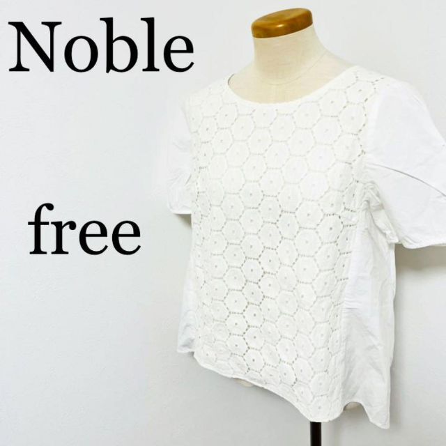 Noble(ノーブル)のNoble ノーブル　レディース　トップス　ブラウス　freeサイズ レディースのトップス(Tシャツ(半袖/袖なし))の商品写真