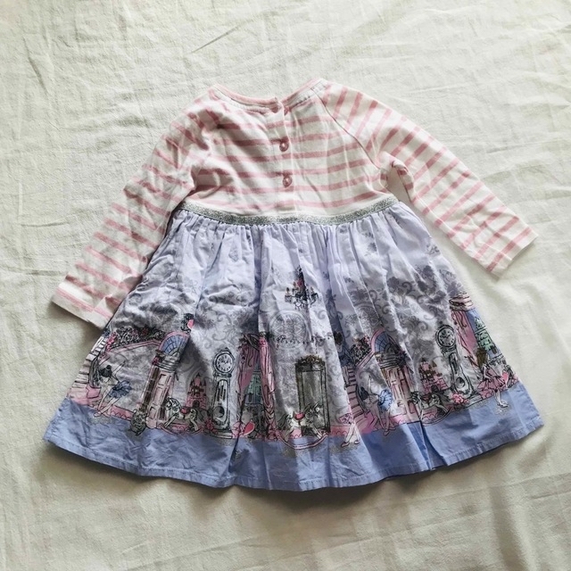 H&M(エイチアンドエム)の女の子　ワンピース　80 バレエ　MONSOON キッズ/ベビー/マタニティのベビー服(~85cm)(ワンピース)の商品写真