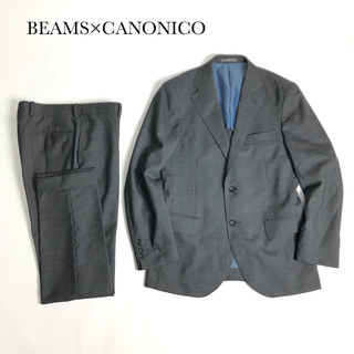 ビームス(BEAMS)の美品　BEAMS ビームスハート　カノニコ　スーツ　セットアップ　メンズ　グレー(セットアップ)
