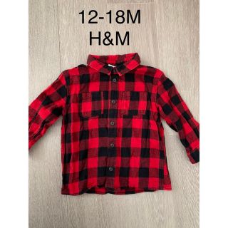 エイチアンドエム(H&M)の【12-18M】H&M★チェックシャツ(シャツ/カットソー)