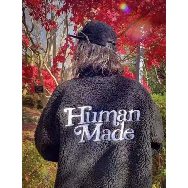 HUMAN MADE - HUMAN MADE GIRLS DONT CRY フリース ボア ジャケットの