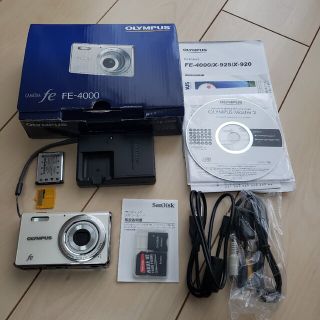 オリンパス(OLYMPUS)のOLYMPUS CAMEDIA FE FE-4000 WHITE デジタルカメラ(コンパクトデジタルカメラ)