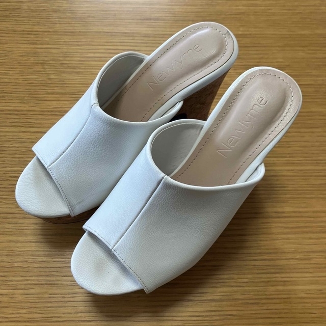 【size:22.5】Newlyme 厚底サボサンダル 厚底サンダルの通販 by マサマサ｜ラクマ