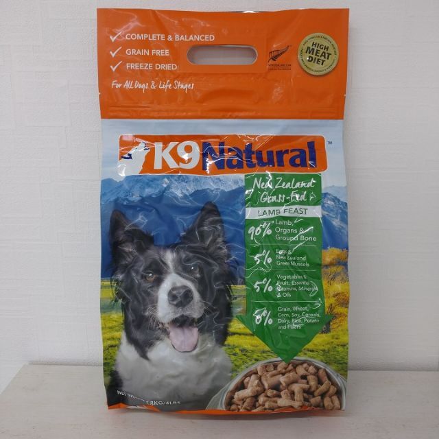 K9ナチュラル 犬用 ラム・フィースト 1.8kg18kg賞味期限