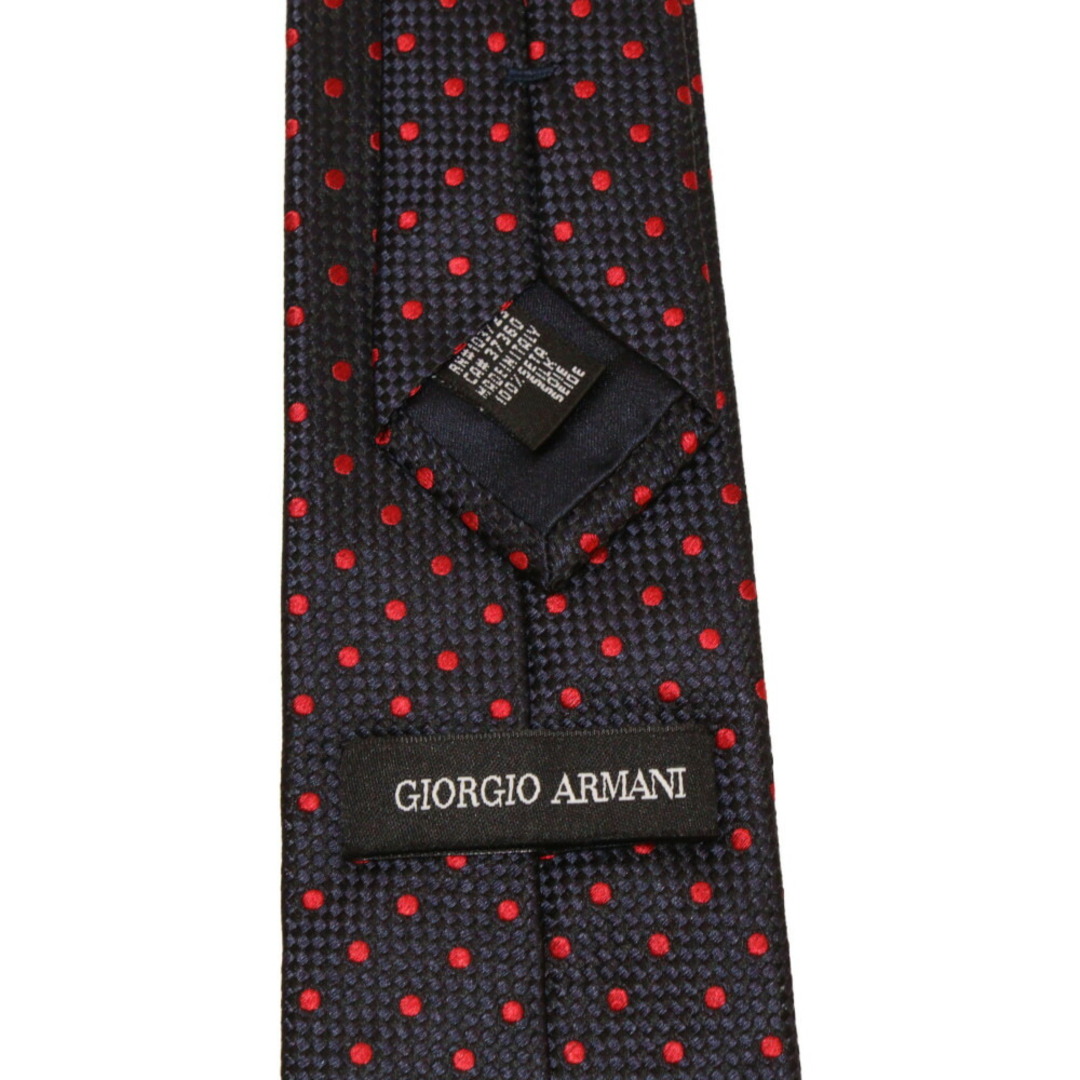 GIORGIO ARMANI ネクタイ ネイビー系 レッド シルク100% メンズ ブランド 小物 スーツ 仕事 柄松前R56号店