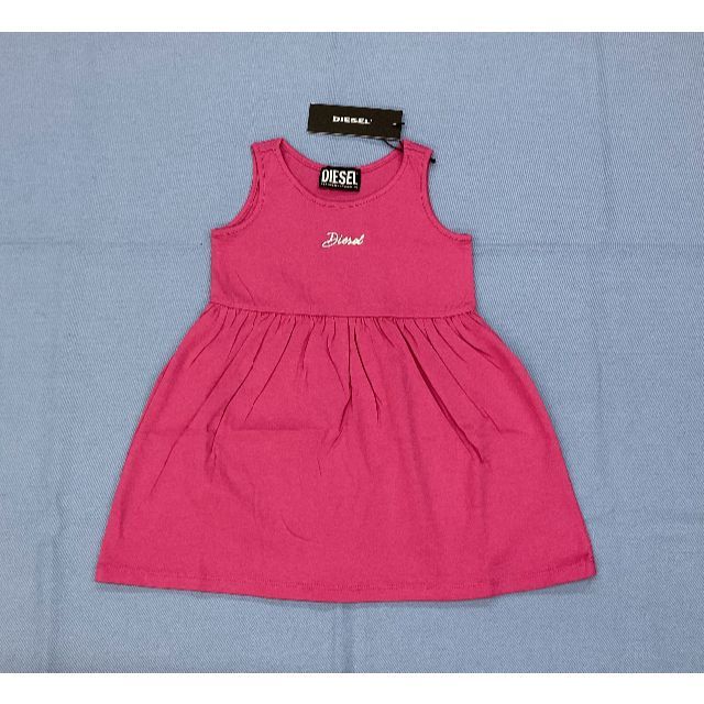 DIESEL(ディーゼル)のディーゼル　ベビー　ワンピース 0122　24ヶ月位　ピンク　新品　K00207 キッズ/ベビー/マタニティのベビー服(~85cm)(ワンピース)の商品写真