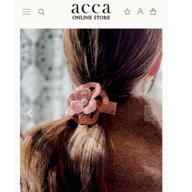 acca(アッカ)のアッカacca マルグリッドシリーズ♡エレガント♡カメリアバレッタ♡セレモニー レディースのヘアアクセサリー(バレッタ/ヘアクリップ)の商品写真