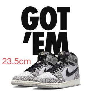 ジョーダン(Jordan Brand（NIKE）)の23.5 nike air jordan1 high white cement(スニーカー)