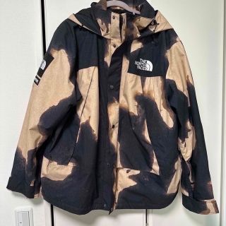 シュプリーム(Supreme)のXL Bleached Denim Print Mountain jacket(マウンテンパーカー)