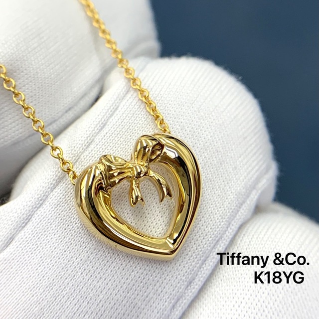 お年玉セール特価】 Tiffany ティファニー リボン ハート ネックレス
