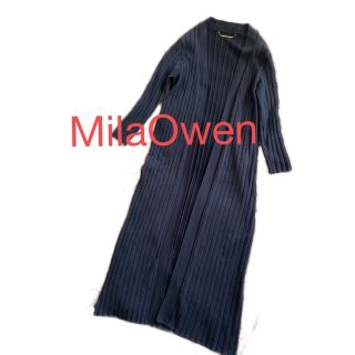 ミラオーウェン(Mila Owen)の【美品】MilaOwen ミラオーウェン ロングカーディガン F(カーディガン)