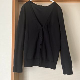 ユニクロ(UNIQLO)のUNIQLO カーディガン　BLACK M(カーディガン)