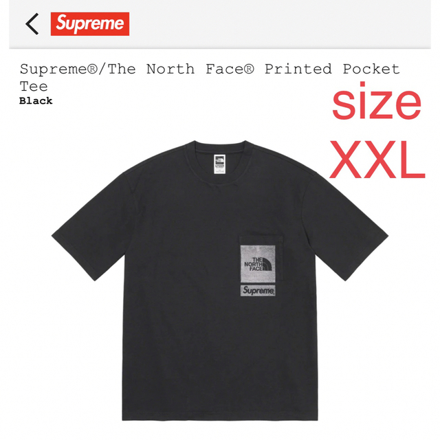 Tシャツ/カットソー(半袖/袖なし)Supreme The North Face Printed Pocket T