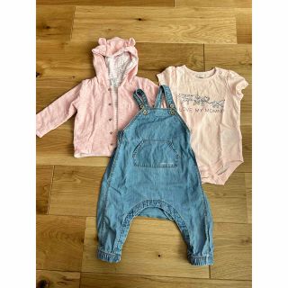 ベビーギャップ(babyGAP)の【baby gap他】女の子ベビー70cm コーディネートセット　まとめ売り(ロンパース)