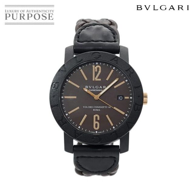 ブルガリ ブルガリブルガリ カーボンゴールド BB40CL メンズ 腕時計 デイト 裏スケルトン 自動巻き BVLGARIBVLGARI VLP 90178722