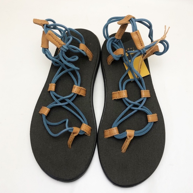 Teva(テバ)の新品 TEVA テバ レディース サンダル ブラック/ブルー 22.0cm レディースの靴/シューズ(サンダル)の商品写真