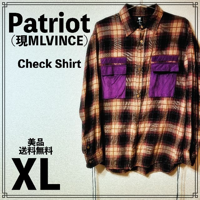 Patriot (現MLVINCE) Check Shirt XLサイズ