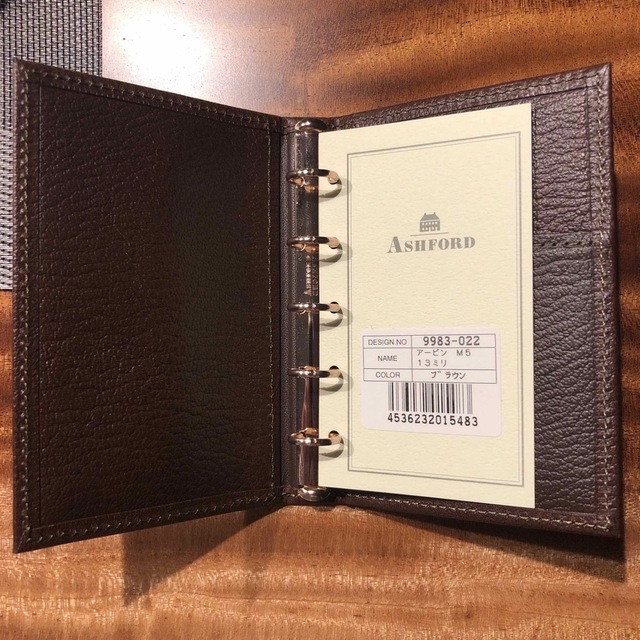 アシュフォード　M5手帳　アービン メンズのファッション小物(手帳)の商品写真